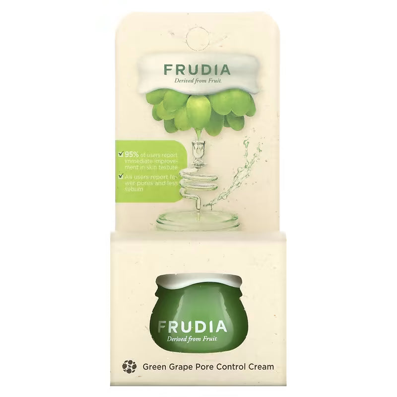 Frudia – קרם לשיפור מראה הנקבוביות עם ענבים ירוקים, רעננות ממוקדת